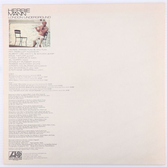 Herbie Mann *London Underground* 1974 Stereo 12" LP Vinyl Record MO SD 1648 EX - Picture 2 of 16